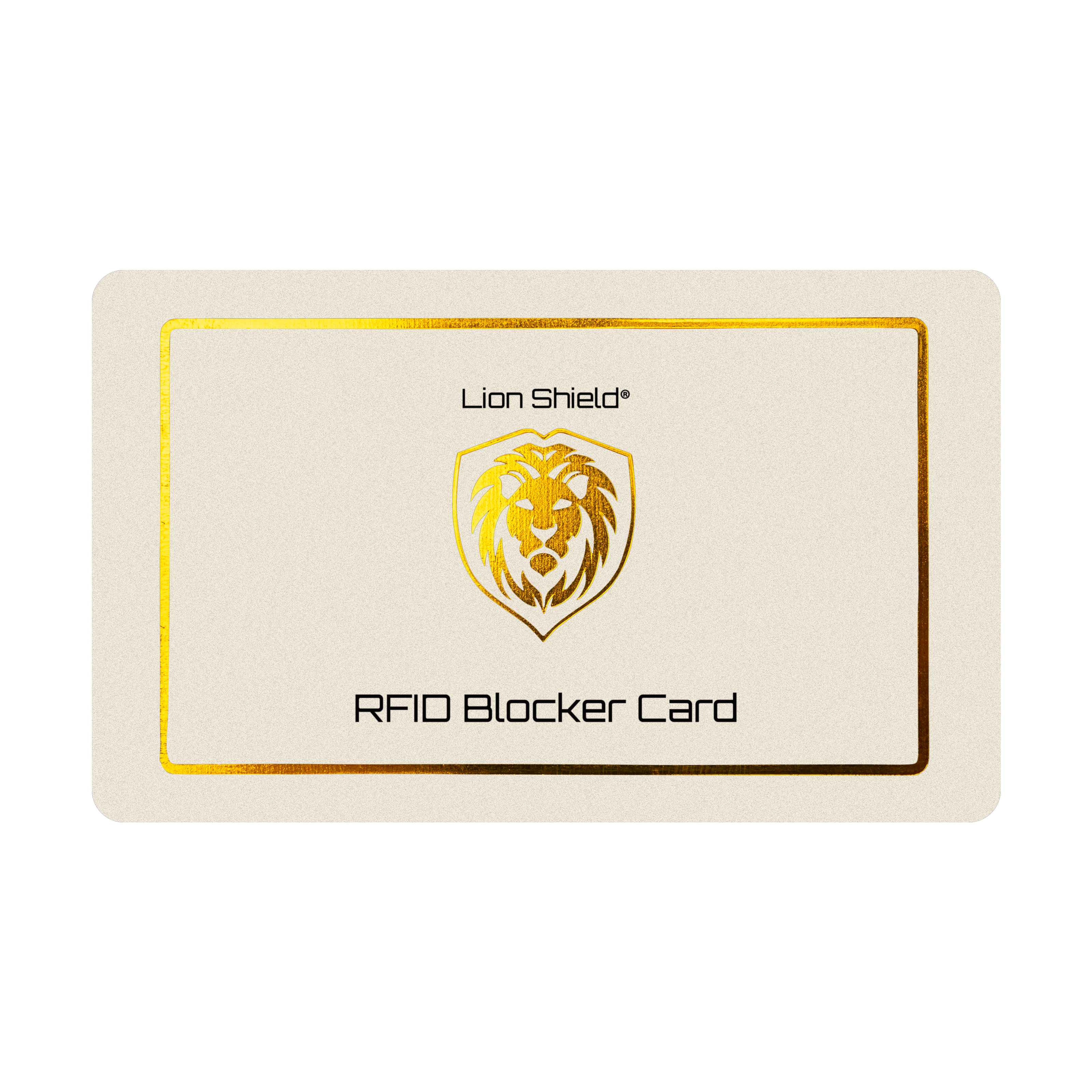 RFID Blocker Karte - Lion Shield - Beige