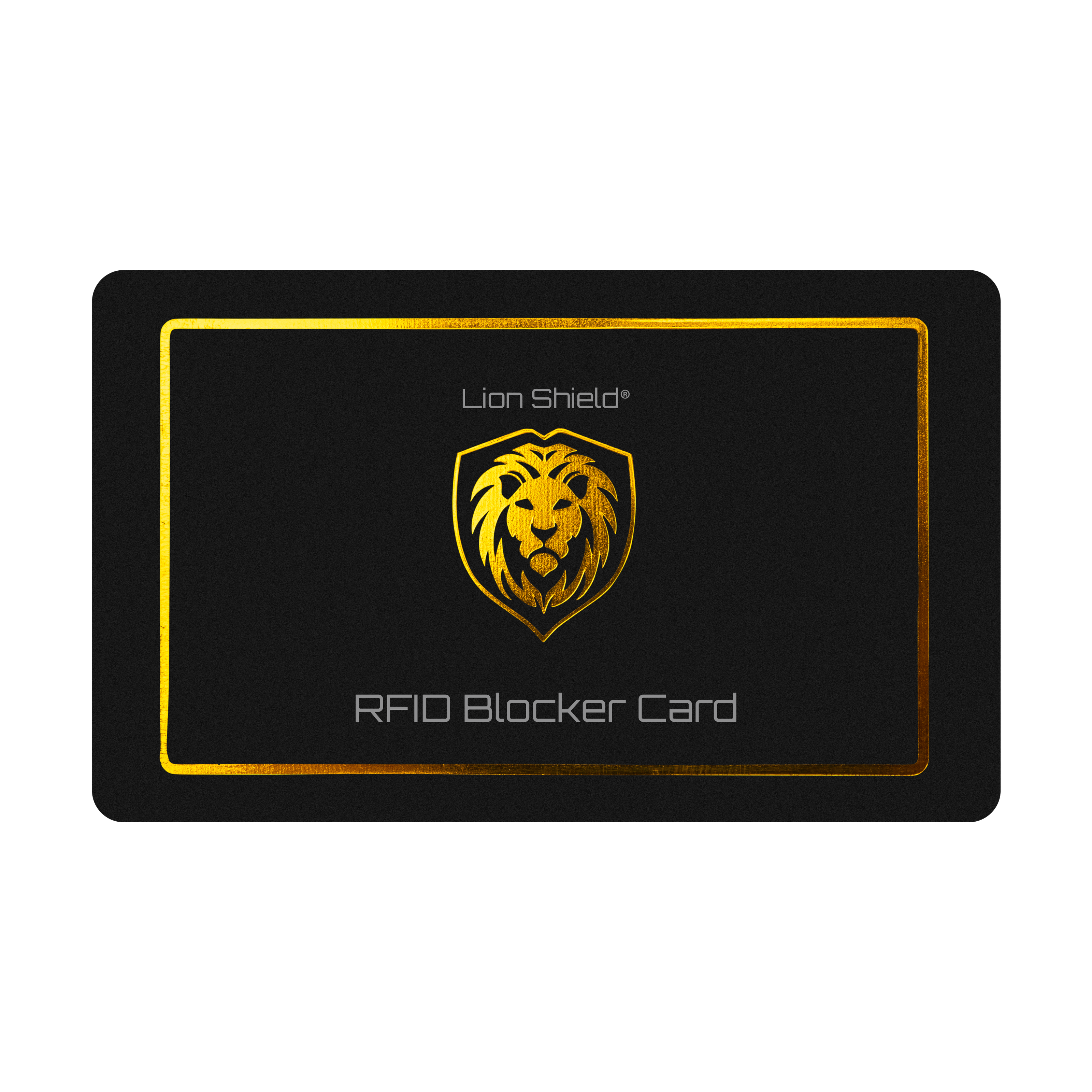RFID Blocker Karte - Lion Shield - Schwarz