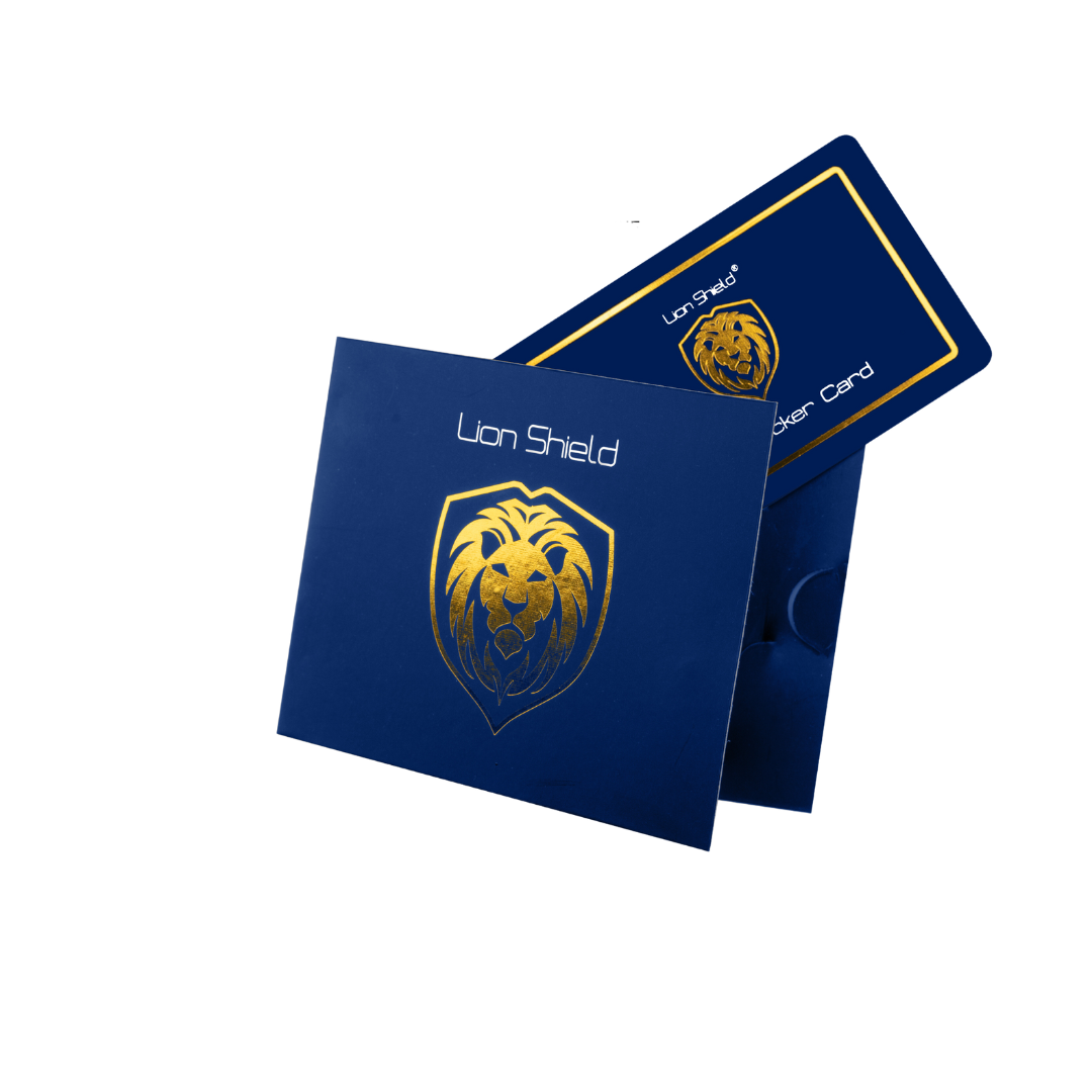 Lion Shield® RFID Blocker Karte | Blau