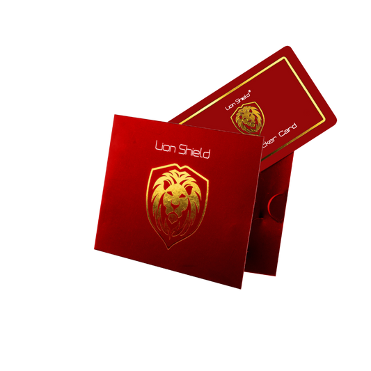 Lion Shield® RFID Blocker Karte | Rot